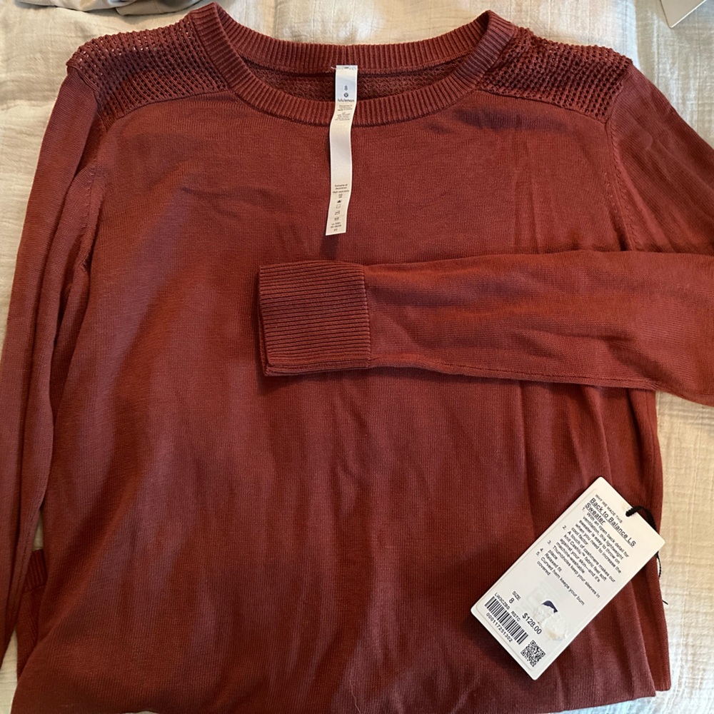 NWT Lululemon Back to Balance Sweater